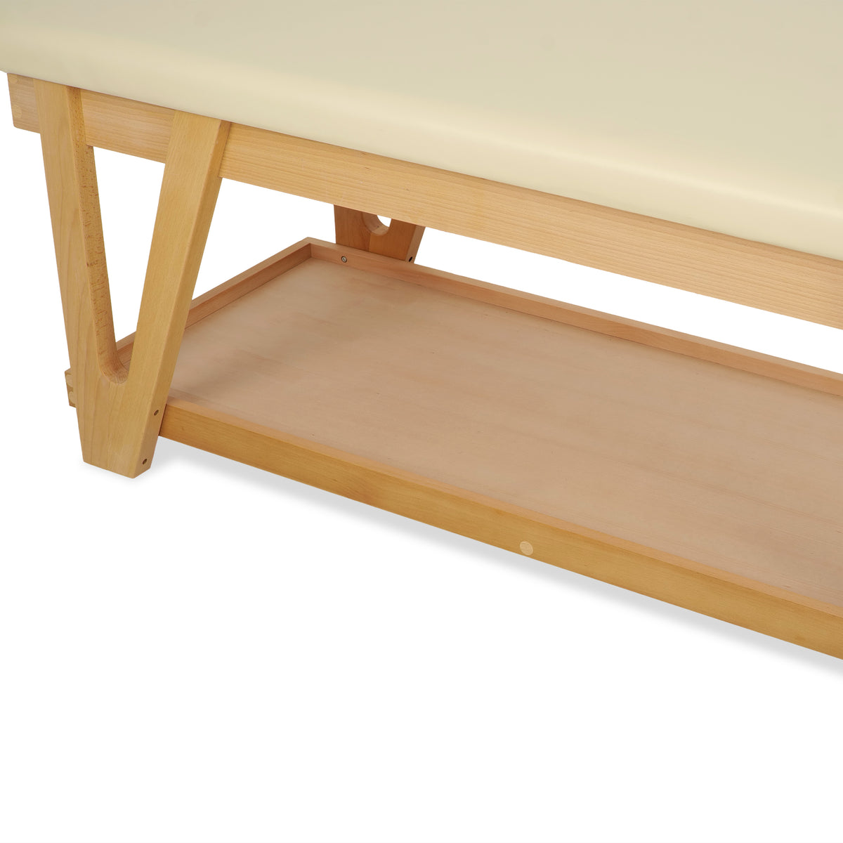 Table de massage fixe en bois Vita Velvet Touch Beige
