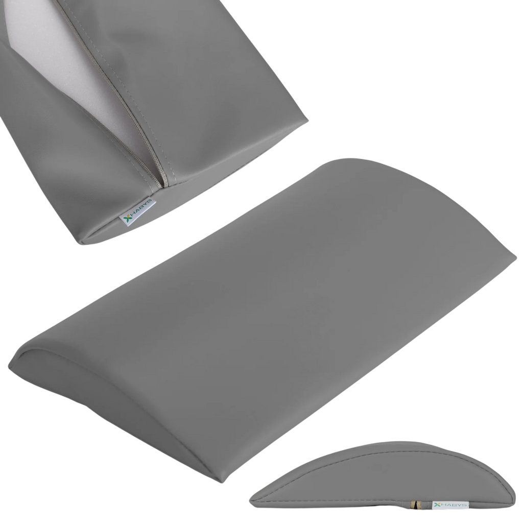 Coussin demi-rond de positionnement lombaire