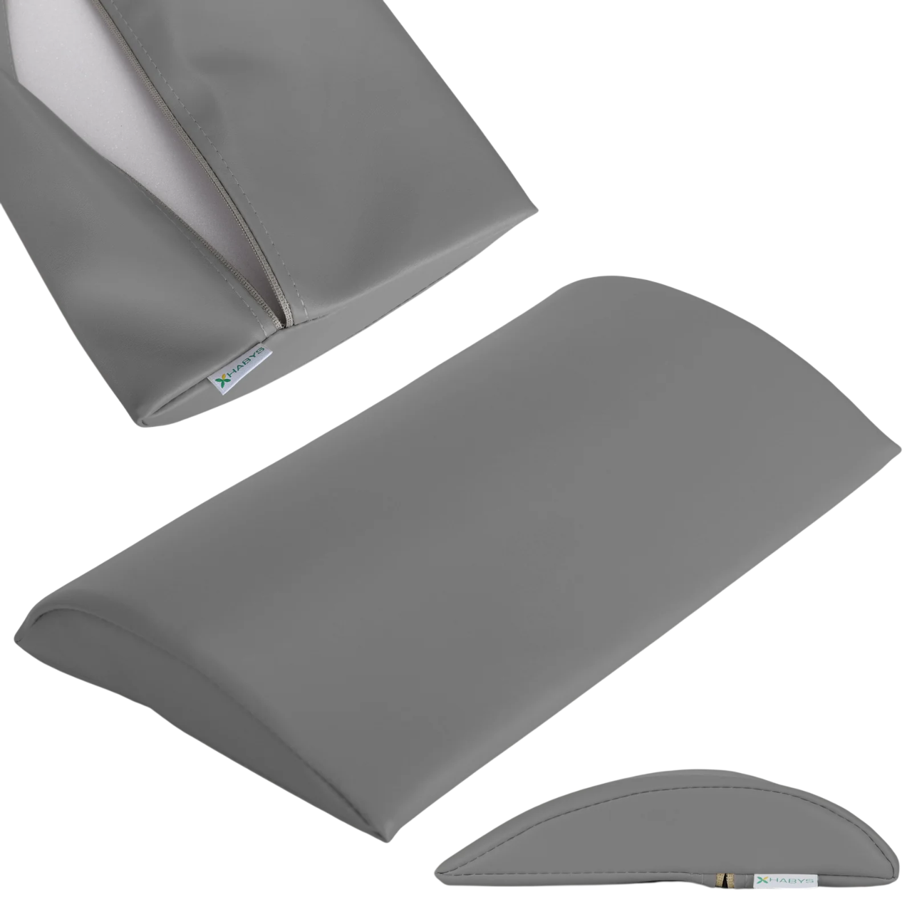 Coussin demi-rond de positionnement lombaire