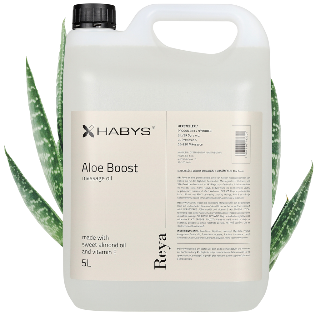 Huile de massage professionnelle Reya Aloe Boost