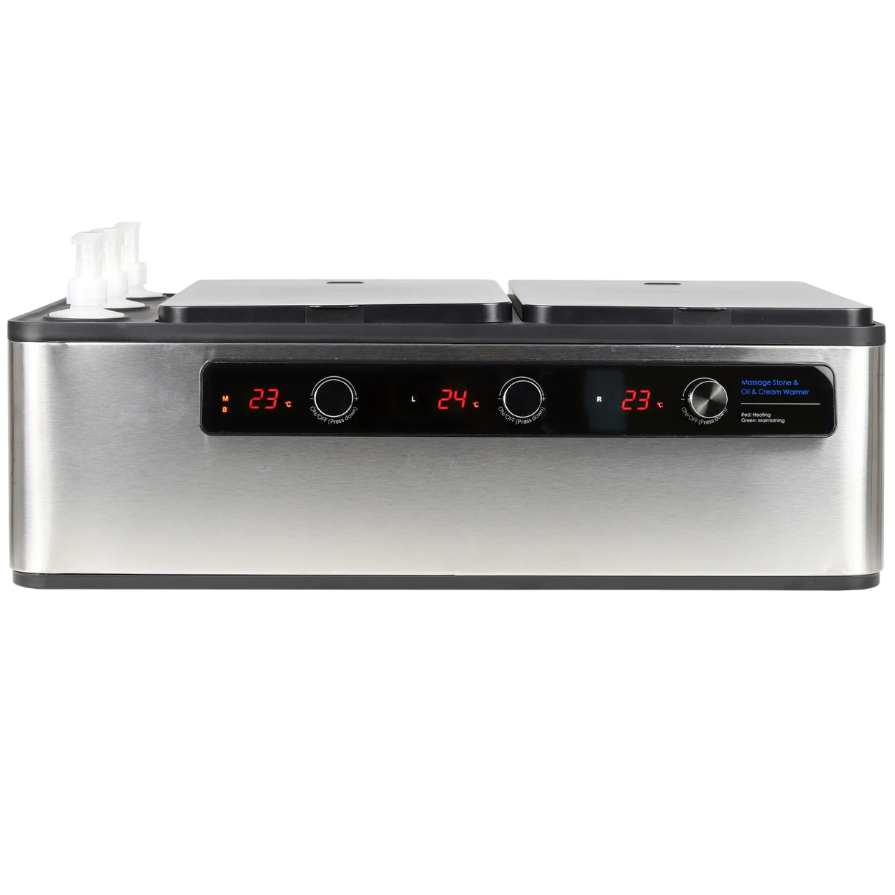 Chauffe-pierres et huiles multifonction