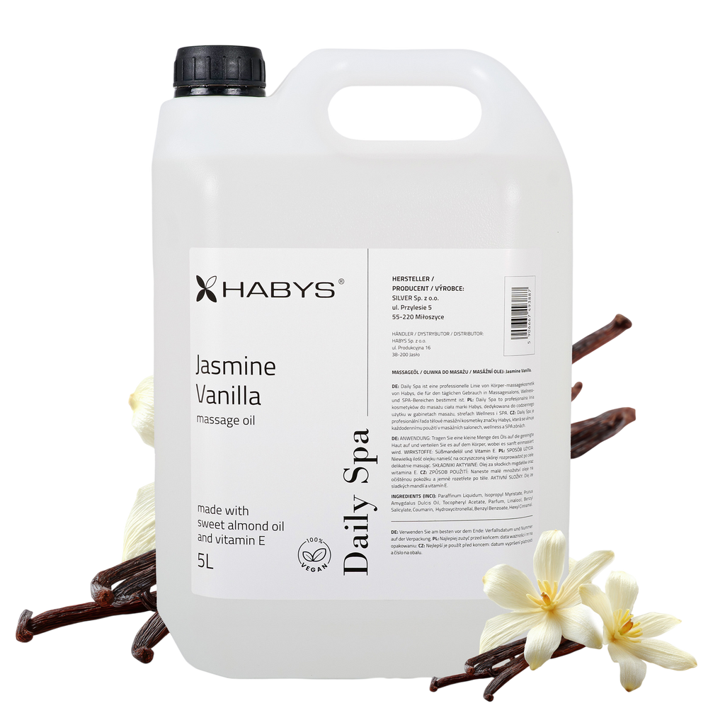 Huile de massage professionnelle Daily Spa Jasmine Vanilla