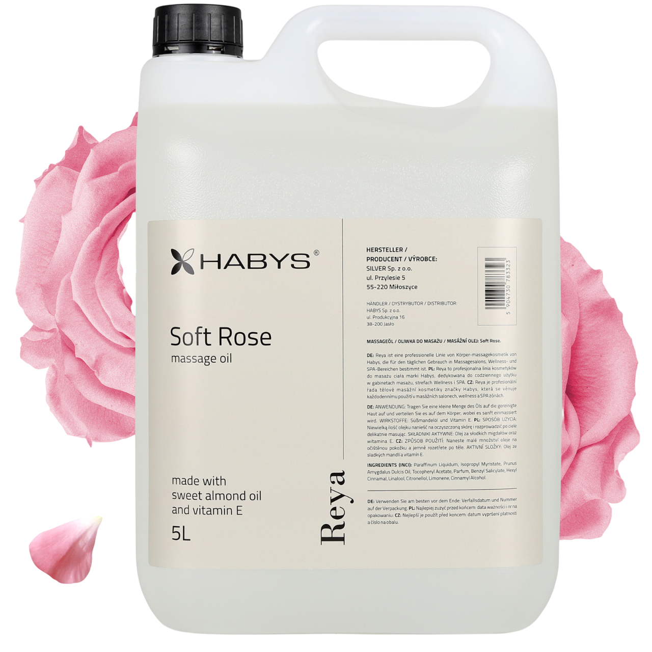 Huile de massage professionnelle Rose Douce (5L)
