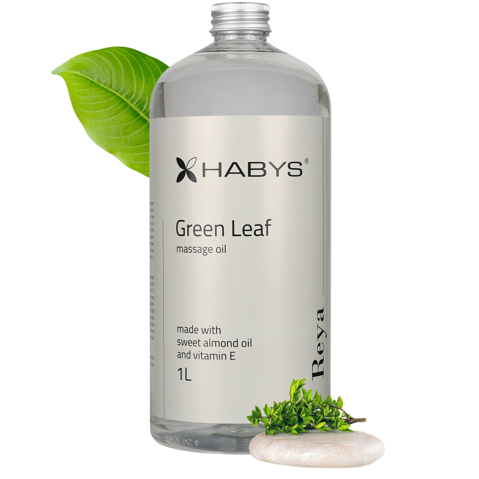 Huile de massage professionnelle Reya Green Leaf
