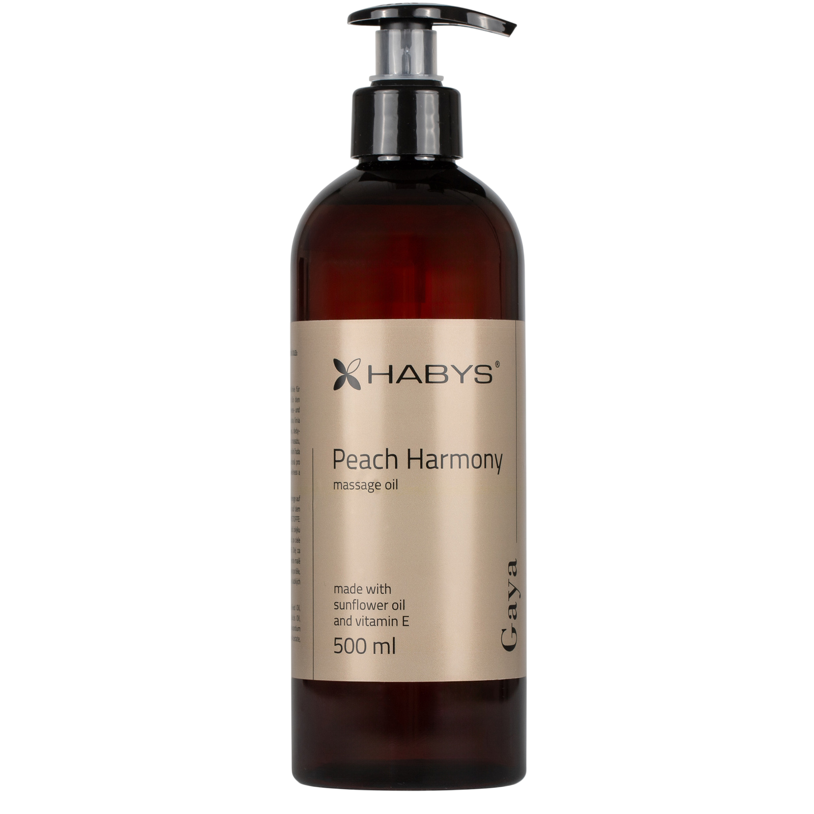 Huile de massage professionnelle Gaya Peach Harmony