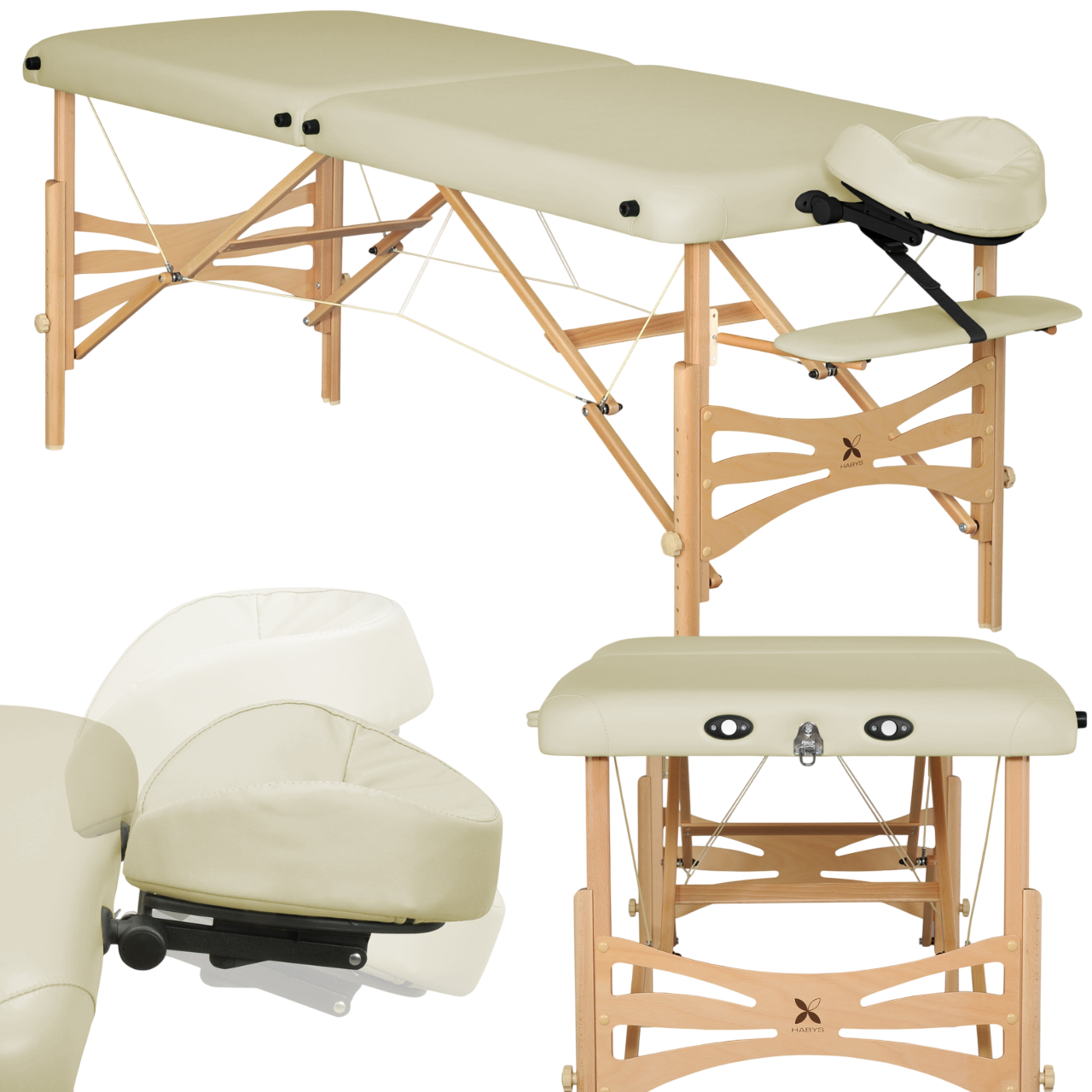 Table de massage pliable en bois