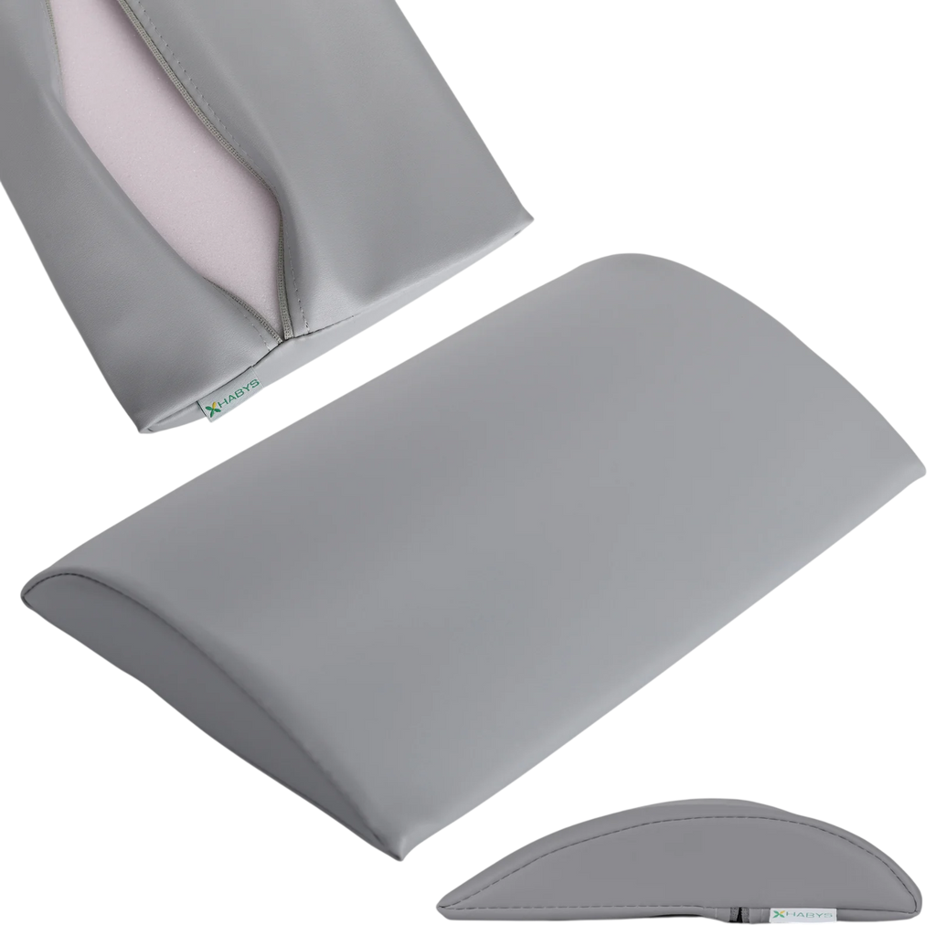 Coussin demi-rond de positionnement lombaire