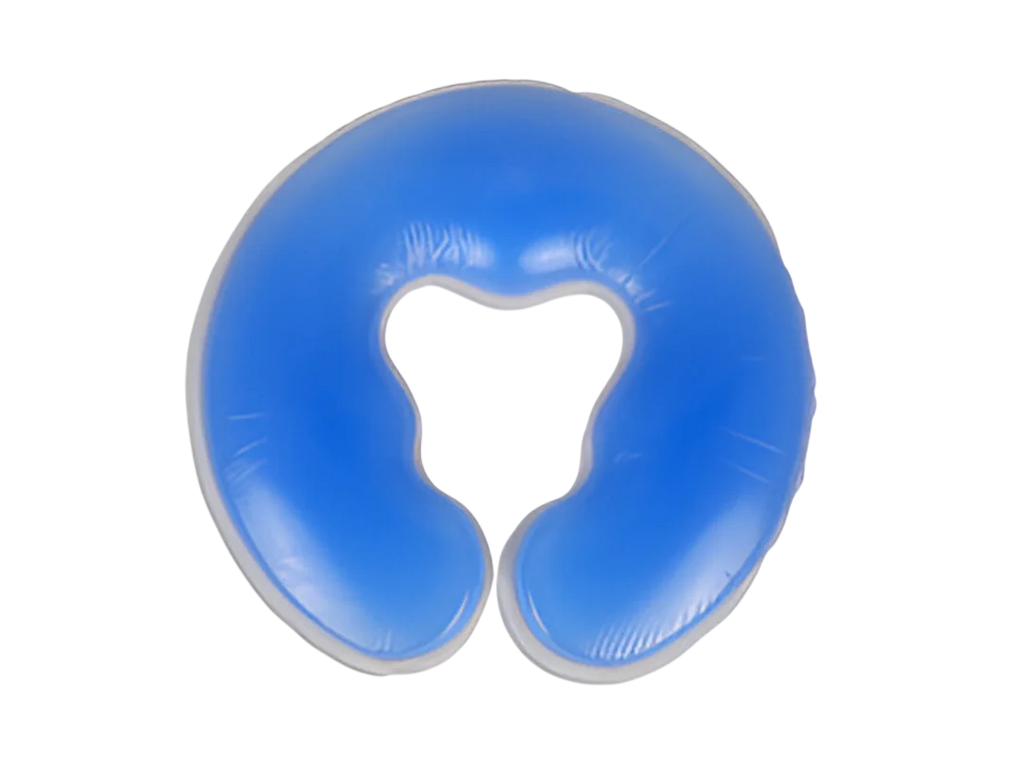 Coussin visage en gel silicone en U