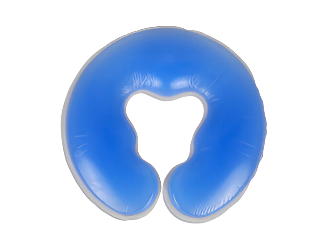 Coussin visage en gel silicone en U