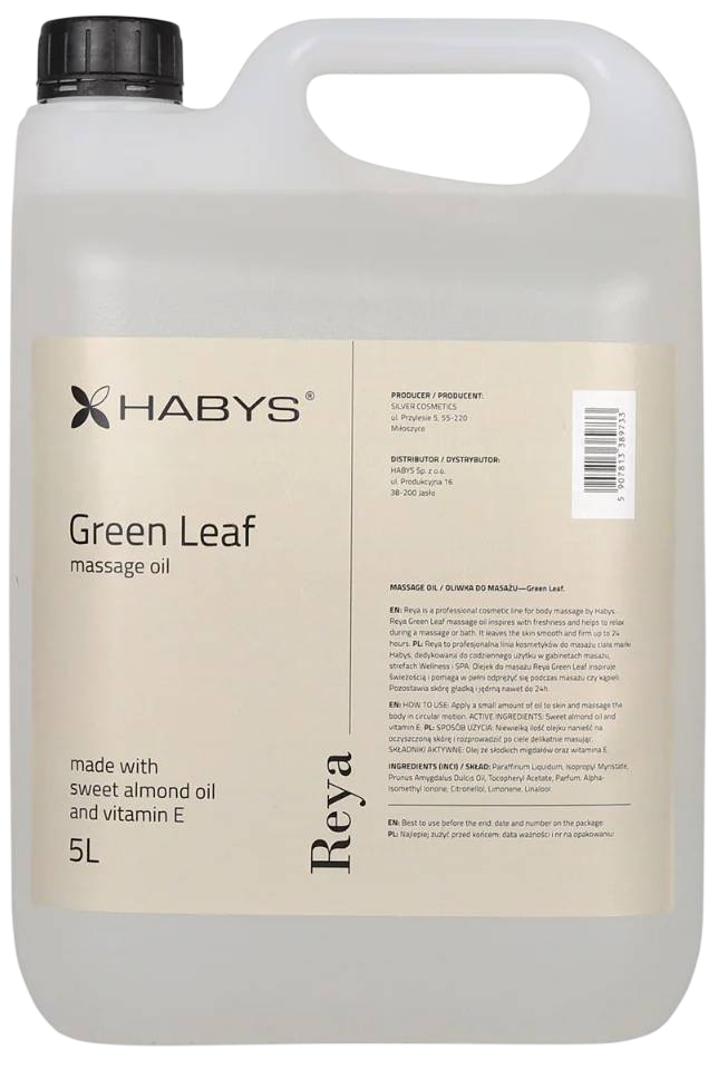 Huile de massage professionnelle Green Leaf